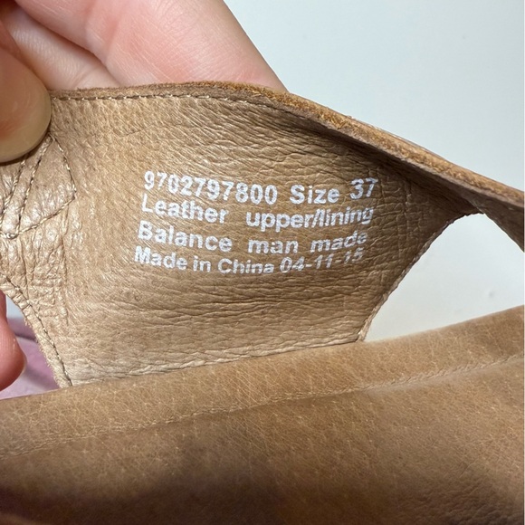 Dansko Jacinda Women's Two-Tone Brown Wedge Sandals Size 37 GUC - Picture 7 of 8